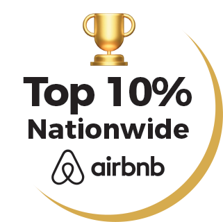Top 10% nationwide on Airbnb
